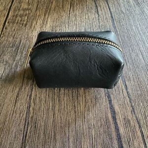 BLACK Medium Dopp Tot Mini Dopp Tot UnIcOrN  Leather Pouch Makeup Bag